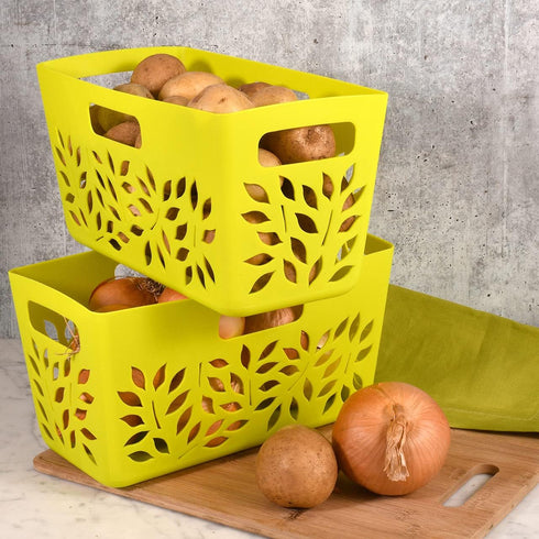 Hutzler Pantry Basket, Green...