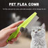 Tick flea comb for dogs 7pcs Metal flea brush for indoor Cats Lice combs for thick hair Pet tear stain comb Fine tooth comb Large and Small dog co...