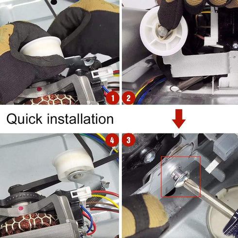 DC93-00634A Fit For Sam-sung Dryer Idler Pulley Assembly (Upgraded Silent Dual Ball Bearing?- EXACT Replaces DC96-00882C PS4133825 AP4373659