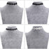 Black White Choker Necklace Lolita Lace Collar Retro Gothic Necklace Set for Women...