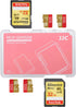 JJC JJC-SDMSD6RD Memory Card Case for 4X Micro SD + 2X SD Cards, Red...