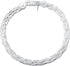Amberta Women's 925 Sterling Silver Braided Herringbone Chain Bracelet (Length 7.5 inch)...