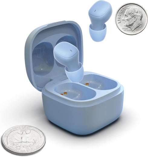 Coby Mini True Wireless Earbuds | Compact Lightweight in-Ear Headphones w/Case | World’s Smallest Wireless Ear Buds w/Built-in Mic | Wireless Head...