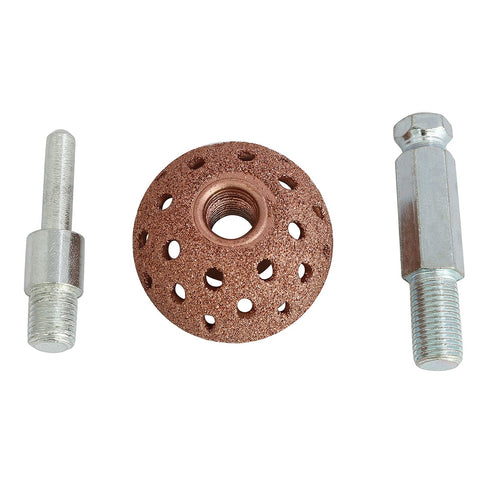 38mm Tire Buffer Wheel Tire Repair Grinding Head Coarse Grit Buffing Wheel with Linking Rod Abrasive Tool 70 Grit...