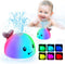 Baby Bath Toys, Whale Bath Toy Sprinkler for Kids Ages 0-2 1-3, Light Up Bathtub Fountain Water Table Pool Toys for Toddlers Infants 6-12 12-18 Mo...