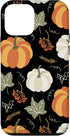 iPhone 12 mini Autumn falling leaves and pumpkin spice harvest happy fall Case...