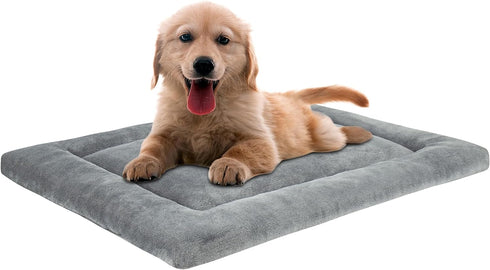 Dog Bed Mat, Crate Pad Reversible(Cool or Warm), Ultra Soft Dog Kennel Pad, Cozy Sleeping Mat for Small, Middle and Large Dogs and Cats (S(24”x 18...