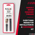 E-Z Hex Thread Repair Kit for Soft Wood Flanged Threaded Inserts 3/8-16 x 13mm, Drill, Installation Tool...