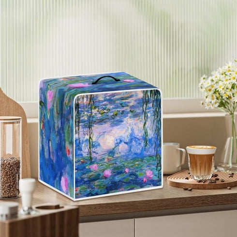Claude Monet Poster Coffee Maker Cover Dust Protection Kitchen Appliance Cover, Anti Fingerprint Polyester Dust Proof Stain Resistant Blender Cove...