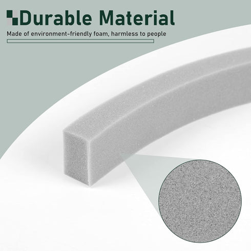 Window AC Foam Weather Stripping, Non-Adhesive Foam Seal Strip for Window Air Conditioner, 2 inch x 1 inch x 6.5 feet Sealer Gap Foam Tape...