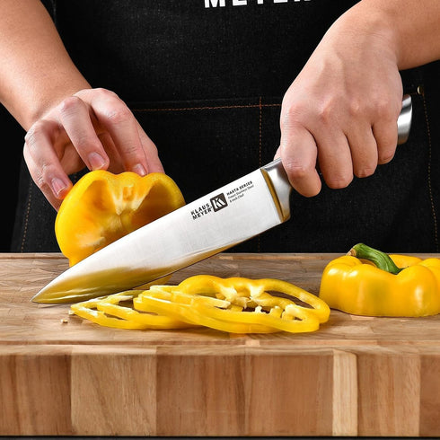 Klaus Meyer Hasta Premium High Carbon Steel 8 inch Chef's Kitchen Knife...