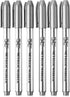 Mr. Pen- Metallic Paint Markers, 6 Pack, Silver Paint Marker, Silver Pen, Silver Markers Permanent Metallic, Silver Ink Pen, Silver Metallic Marke...