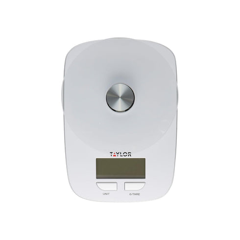 Taylor Glass Platform Digital Kitchen Scale (White)...