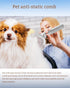 Eliminate Static Electricity Pet Grooming Brush,Self Cleaning Slicker Brush,Pet hair removal brush, Shedding Antistatic Brush for Dogs Cats Rabbit...
