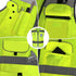 TCCFCCT High Visibility Vest 9 Pockets Hi Vis Reflective Safety Vest for Men Women, Construction Vest with Reflective Strips, Meets ANSI/ISEA Stan...