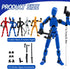 4PCS Assembled Titan T13 Action Figures Set - Robot Action Figure Fidget Toys for Boys Lucky Dummy Nova N13 Anime Figures with Multi Movable Joint...