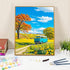 ajepon Landscape Paint by Numbers Kit-Scenery Paint by Number Kits for Adults,Adults Paint by Numbers Kits on Canvas without Frame Oil Painting Ac...