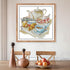 Rosyfoxes Cross Stitch Kits Stamped Full Range of Embroidery Starter Kits for Beginners DIY 11CT 3 Strands - Quietly Elegant Tea Set(Printed) 37×3...