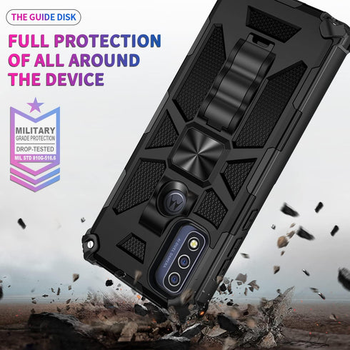 for Moto G Pure 2021 /Moto G Power 2022 Case, Military Grade, Drop Tested Cover, Built-in Kickstand Compatible with Magnetic Car Mount, Protective...