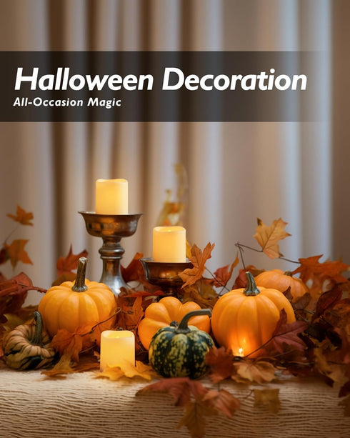 Homemory Flickering Flameless Votive Candles, 12PCS Battery Operated LED Votive Tealight Candles, Realistic Electricn Fake Candle for Easter, Wedd...