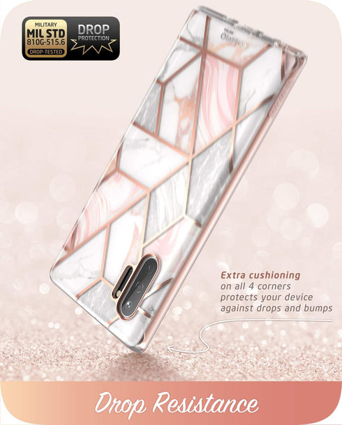 i-Blason Cosmo Series Case Designed for Galaxy Note 10 (2019 Release), Protective Bumper Marble Design Without Built-in Screen Protector (Marble)...