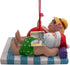 Santa and Mrs. Claus at The Beach Ornament, Vacation Themed Decoration, 2 1/2 Inches...