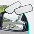 2 PCS HD Convex Wide Angle Looking Glass, 3.74" x 1.41" Rectangular Curved Blind Spot Mirror, General Motors Parking Aid Tool, Compatible with Mos...