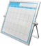 Magnetic Dry Erase Board Calendar- Easy to Clean,Desktop Double Side Monthly Whiteboard with Stand,10 Inch X 10 Inch, Portable Mini White Board Ea...
