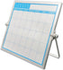 Magnetic Dry Erase Board Calendar- Easy to Clean,Desktop Double Side Monthly Whiteboard with Stand,10 Inch X 10 Inch, Portable Mini White Board Ea...