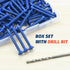 3/16" x 1-3/4" Concrete Screw Anchor, Blue Flat Head Screws for Anchoring to Masonry, Brick, Block, Cement or Stucco (Pack of 60)...