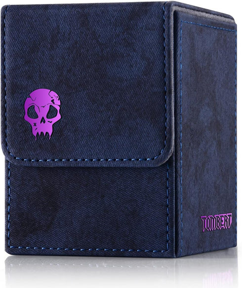tombert 150+ Premium Deck Box for MTG, PTCG, Large Capacity with 2 Dividers, Fits 150+ Sleeved Cards TCG Trading Card Games (Purple)...