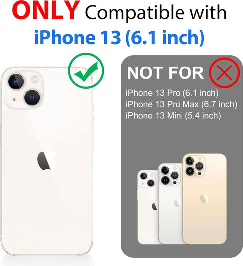 SPORTLINK for iPhone 13 Waterproof Case - Full Body Shockproof Dustproof Phone Screen Protector Rugged Waterproof Case for iPhone 13 6.1 Inches Pi...