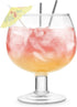 Final Touch Fishbowl Glass - Extra Large Unique Drinking Cup for Oversized Margaritas, Daiquiris, Blue Lagoons - 44 Oz Fun Drinkware with Thick St...