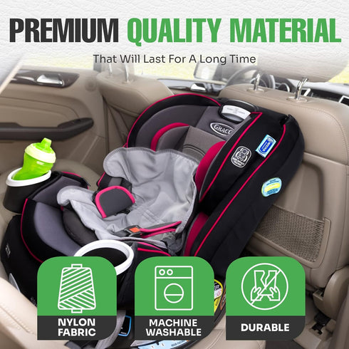 lebogner Child Car Seat Saver Waterproof Liner 100% Leak Free Pad for Baby Stroller, Piddle Pad for Potty Training Toddlers, Car Seat Liner with A...