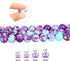 Purple-Blue Imperial Jasper Beads 48pcs 8mm Stone Beading Loose Gemstones Hole Size 1mm DIY Smooth Bead for Bracelet Necklace Earrings Jewelry Mak...