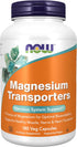 NOW Supplements, Magnesium Transporters with 5 Forms of Magnesium for Optimal Bioavailability, 180 Veg Capsules...