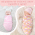 4 Pcs Preemie Baby Swaddle Preemie Swaddle Wrap Adjustable Swaddle Blanket Preemie Size Newborn Cotton Swaddle Blanket for Preemie Boys Girls Slee...