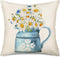 Asminifor Summer Tropical Succulent Plant Decor Pillow Cushion Case Cover Natural Pot Culture Cotton Linen Throw Pillow Covers Home Decor Pillowca...