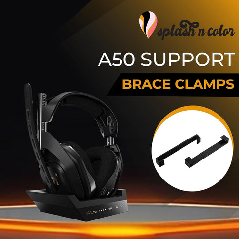 SplashNColor A50 Support Brace Clamps Upgrade for Cushion - Enhance Your Headphone Comfort with Durable and Secure Fit - Compatible with Astro A50...