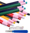 Dinggaogao 6 Colors 12 Pieces Sewing Mark Pencil Tailor's Marking and Tracing Tools,1 Soft Tape Measure,1 Thread Remover, Free Cutting Crayons Sew...