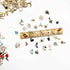 CellLuck 200Pcs Mixed Gold Plated Enamel Charms for Jewelry Making - Also Includes 52Pcs Letter Pendants, 400Pcs Jump Rings and 100Pcs Lobster Cla...