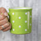 City to Cottage Handmade Lime Green and White Polka Dot Ceramic Extra Large 17.5oz/500ml | Hot Chocolate, Coffee, Tea Mug, Cup with Handle Unique ...