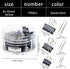 Paper Clips 340pcs Paper Clips Assorted Sizes Binder Clips Large/Small Paper Clips (Black)...