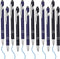 12 Pcs Blue Ink Ballpoint Pen with Stylus Tip, 1.0 mm Metal Pen Stylus Pen for Touch Screens, 2 in 1 Thank You Pen Gift for Friends, Colleagues, C...