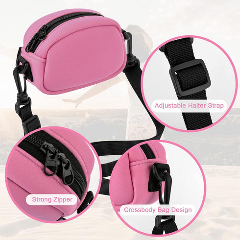 Camera Case Adjustable Crossbody Bag For Seckton/for Rindol/for Dylanto/for Desuccus/Kodak Pixpro/Sony DSCW800/DSCW830 and More Digital Camera, Wa...
