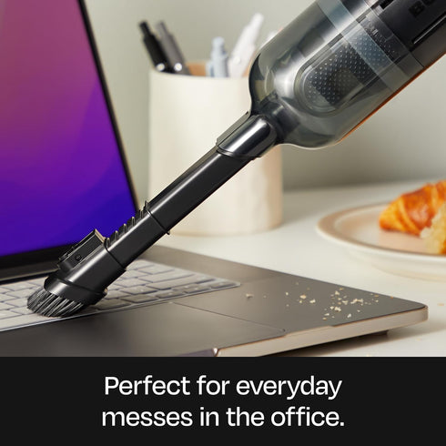 BUFF Cordless Handheld Vacuum, Rechargeable Car Vacuum Cleaner with Combo Crevice and Brush Tool Included, for Home, Office, Car, Pets - Black...