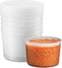 JoyServe 64 oz Food Storage Containers with Lids Pack of 6, Half Gallon Round Plastic Deli Container with Leak-Proof Lid, BPA-Free, Freezer, Dishw...