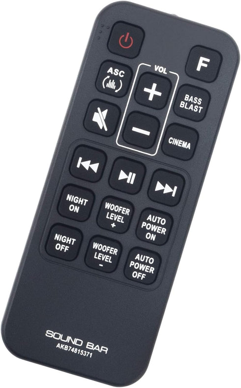 AKB74815371 Replacement Remote Control fit for LG Sound Bar Soundbar SJ4 SPH4B-W SL3D SK4D SJ3 SPJ4B-W...