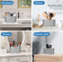 Toothbrush Holders for Bathroom Organizer Countertop, Detachable Anti-Slip Large Electric Toothbrush Holders, Brushed Nickel Toothbrush and Toothp...