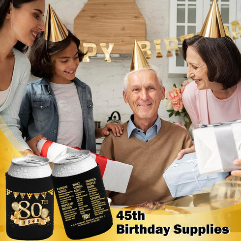 80th Birthday Decorations for Men Women, 80th Party Decorations, 80th Birthday Party Supplies, 80th birthday party favors, 80th Birthday Party Bev...